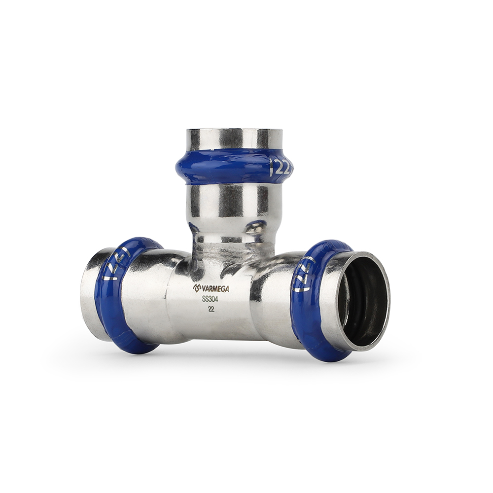 Тройник раструбный Varmega Inox Press равносторонний — изображение 2