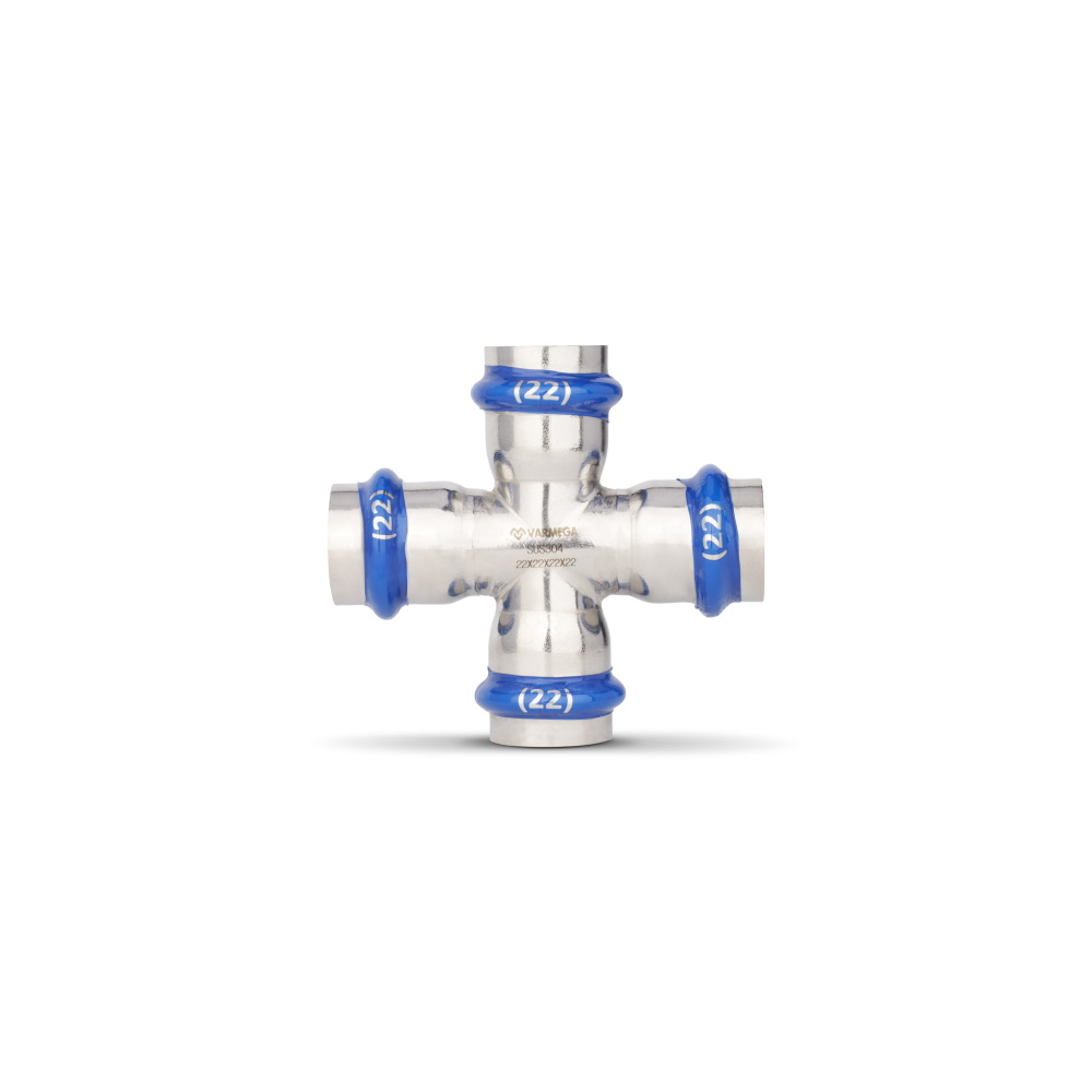 Крестовина раструбная Varmega Inox Press