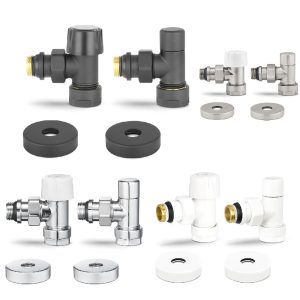 Комплект радиаторных клапанов Varmega Design угловой